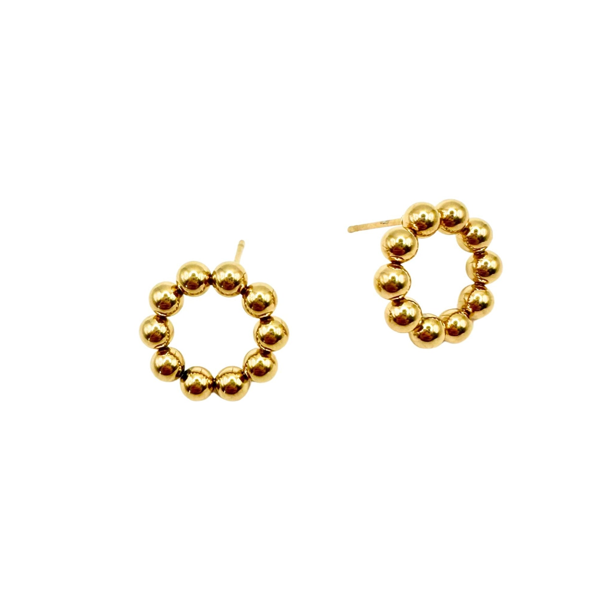 Stud Earrings - Wyatt Large Circle - Shop LINNY CO