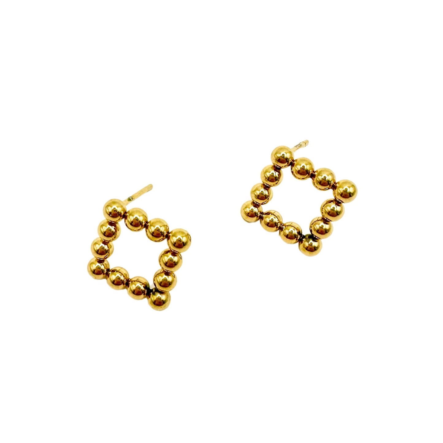 Stud Earrings - Wyatt Small Square - Shop LINNY CO