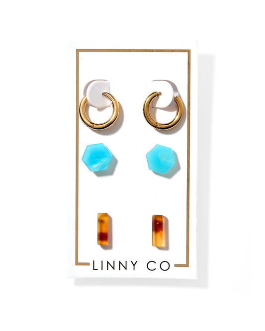 Stud Trio - Autumn - Shop LINNY CO