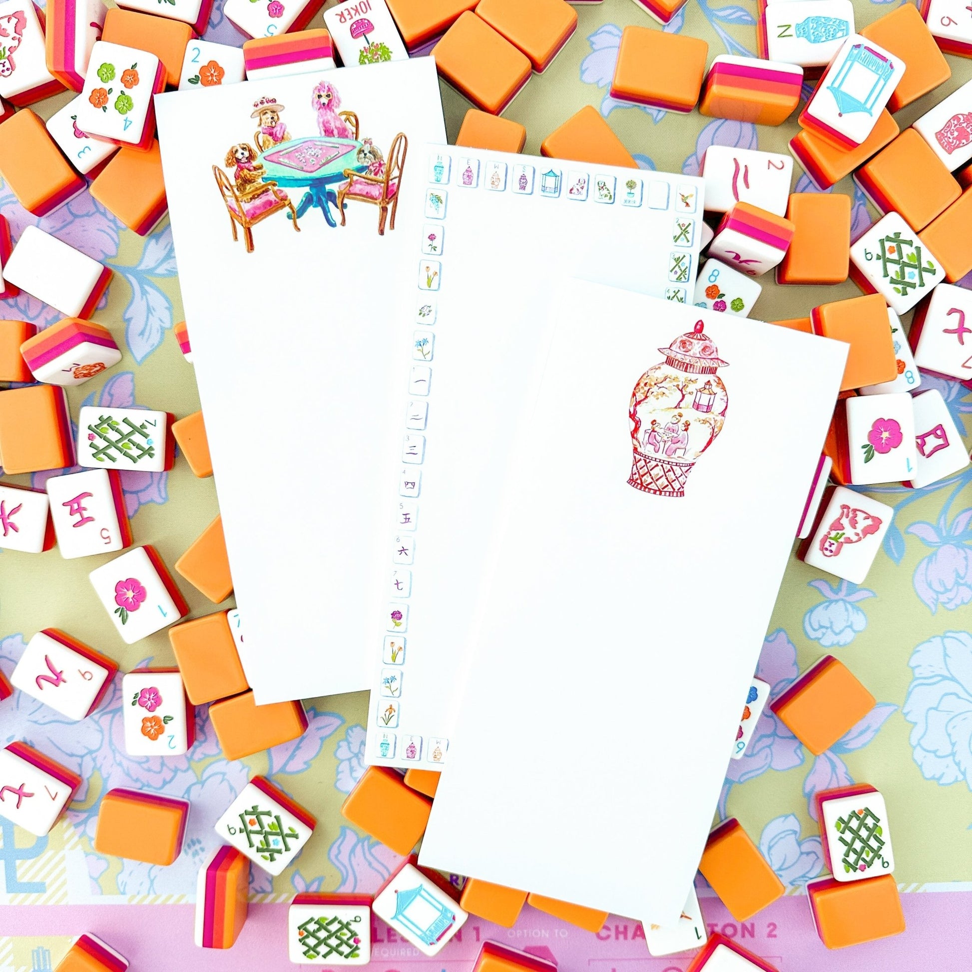 Sunset Mahjong Tiles Border Listpad - Shop LINNY CO