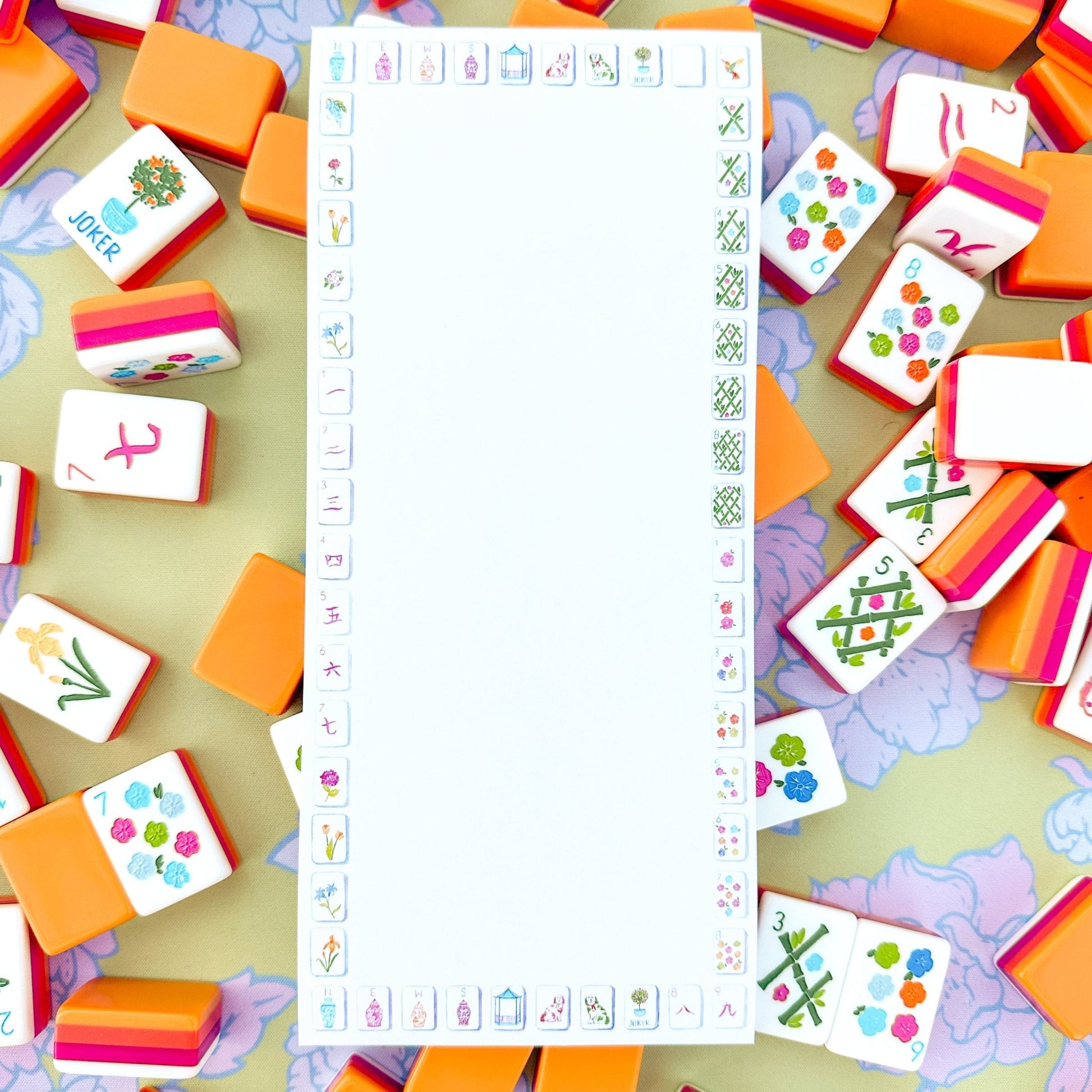 Sunset Mahjong Tiles Border Listpad - Shop LINNY CO