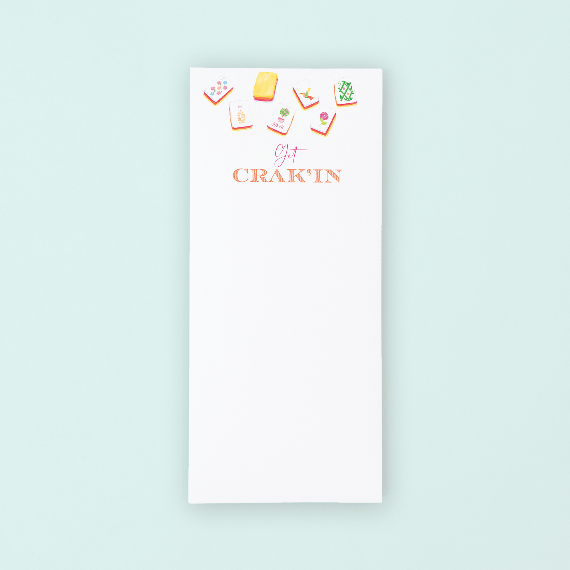 Sunset Mahjong Tiles "Get Crak'in" Listpad - Shop LINNY CO