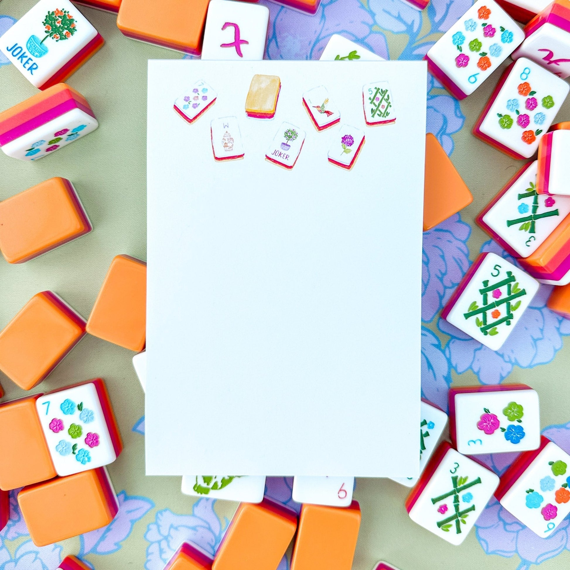 Sunset Mahjong Tiles Notepad - Shop LINNY CO