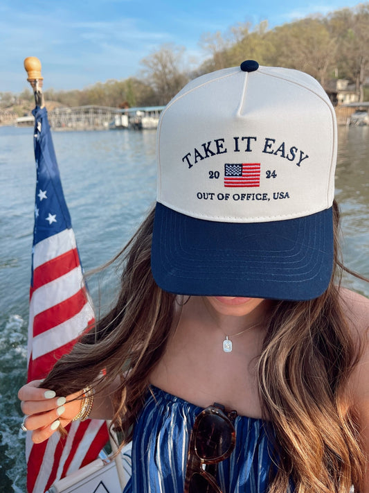 Take it Easy Vintage Trucker Hat - Shop LINNY CO