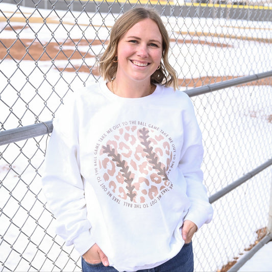 Take Me Out To The Ball Game (Leopard Baseball) - Shop LINNY CO