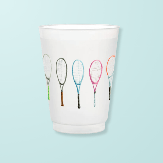 Tennis Rackets Frosted Cups - Shop LINNY CO