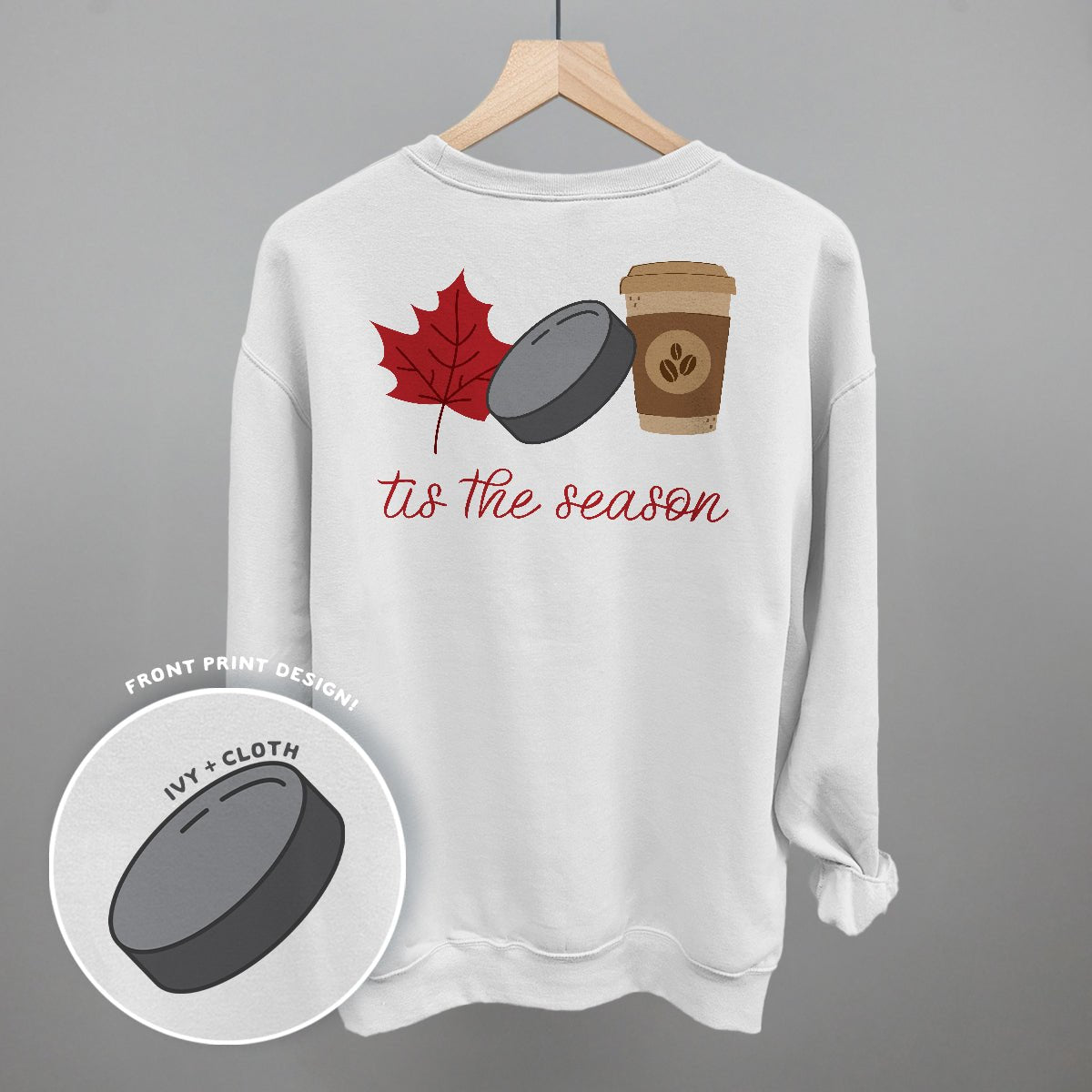 Tis The Season Hockey Doodle (Back Print) - Shop LINNY CO