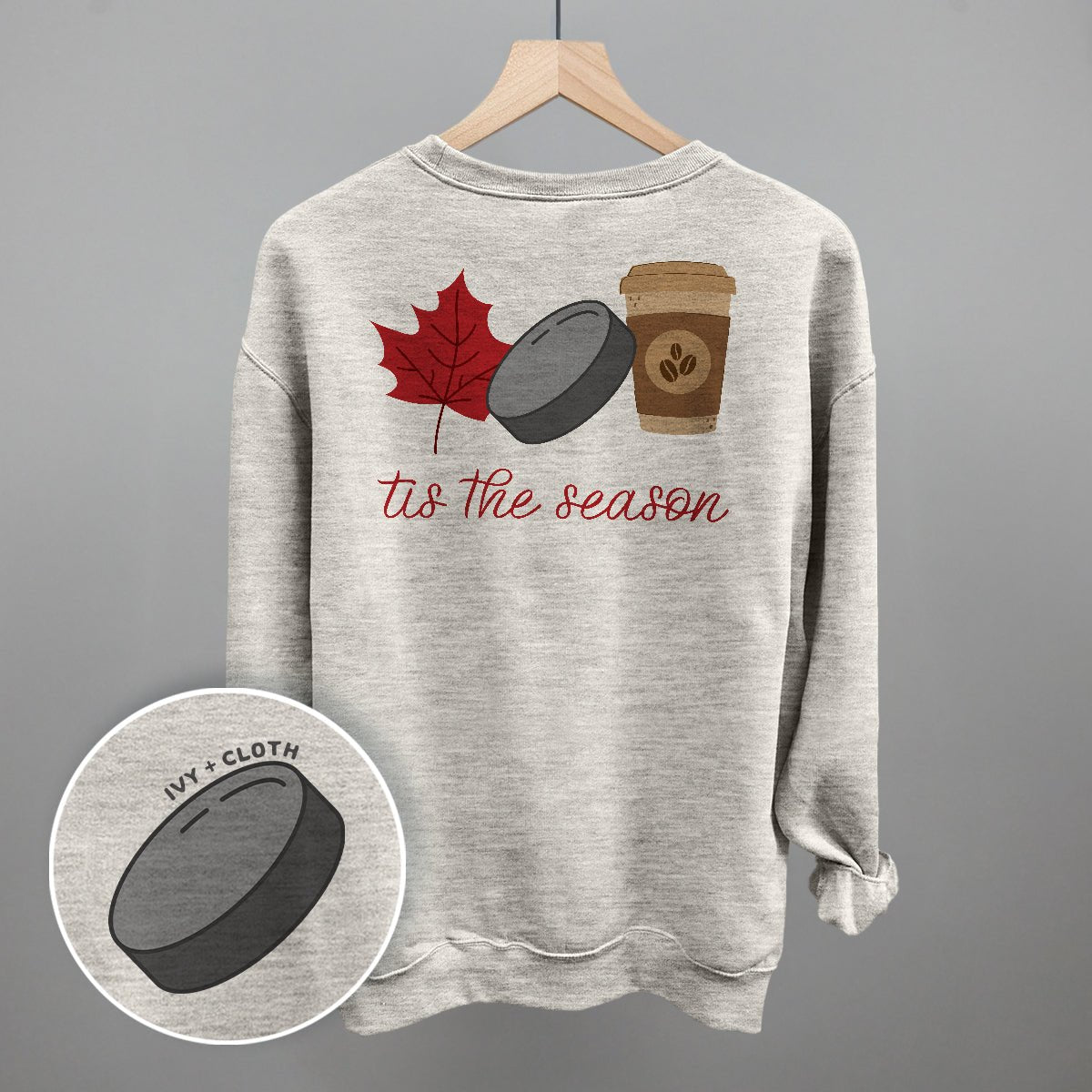 Tis The Season Hockey Doodle (Back Print) - Shop LINNY CO