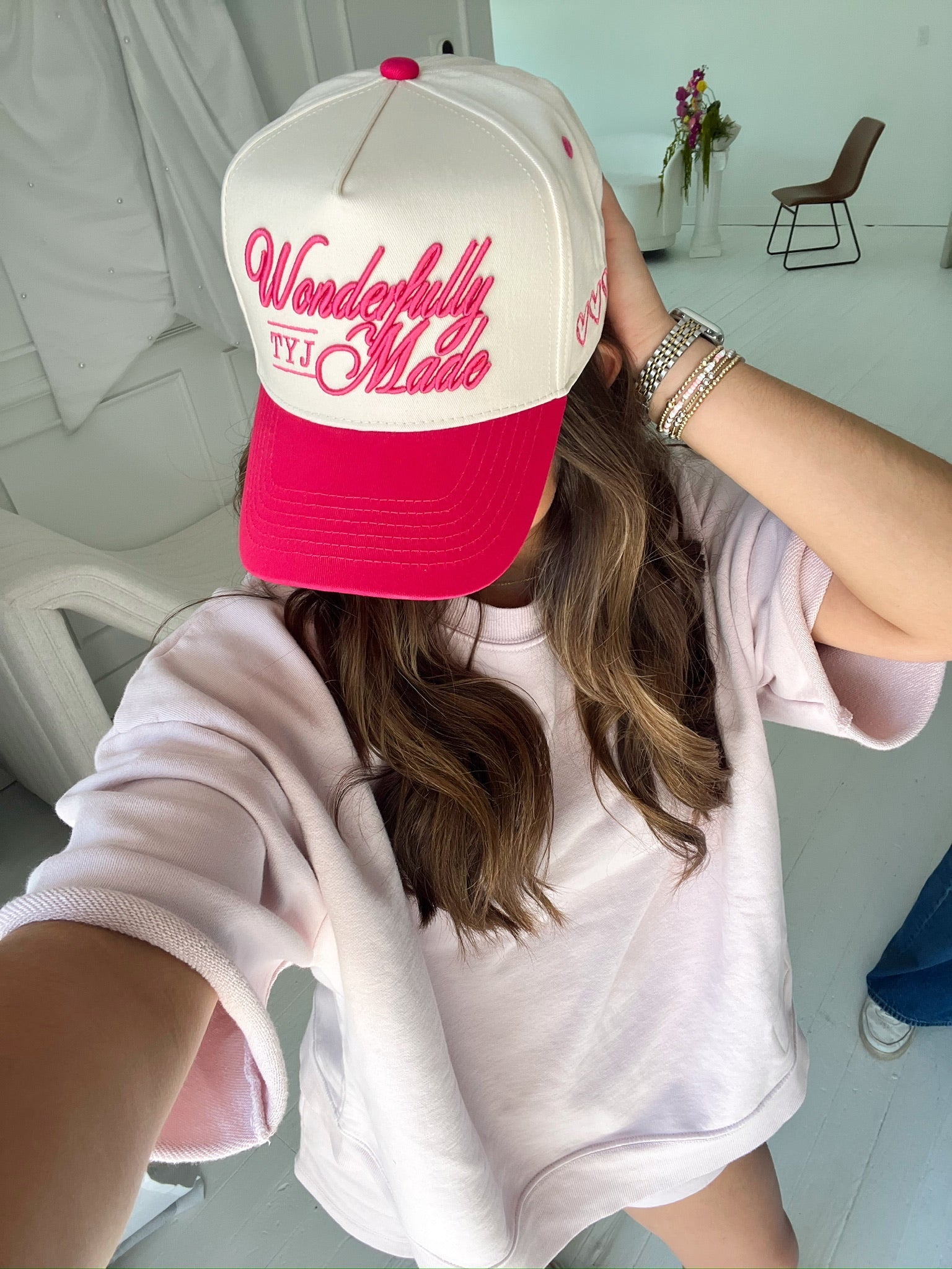 Wonderfully Made - Hot Pink Vintage Trucker Hat - Shop LINNY CO