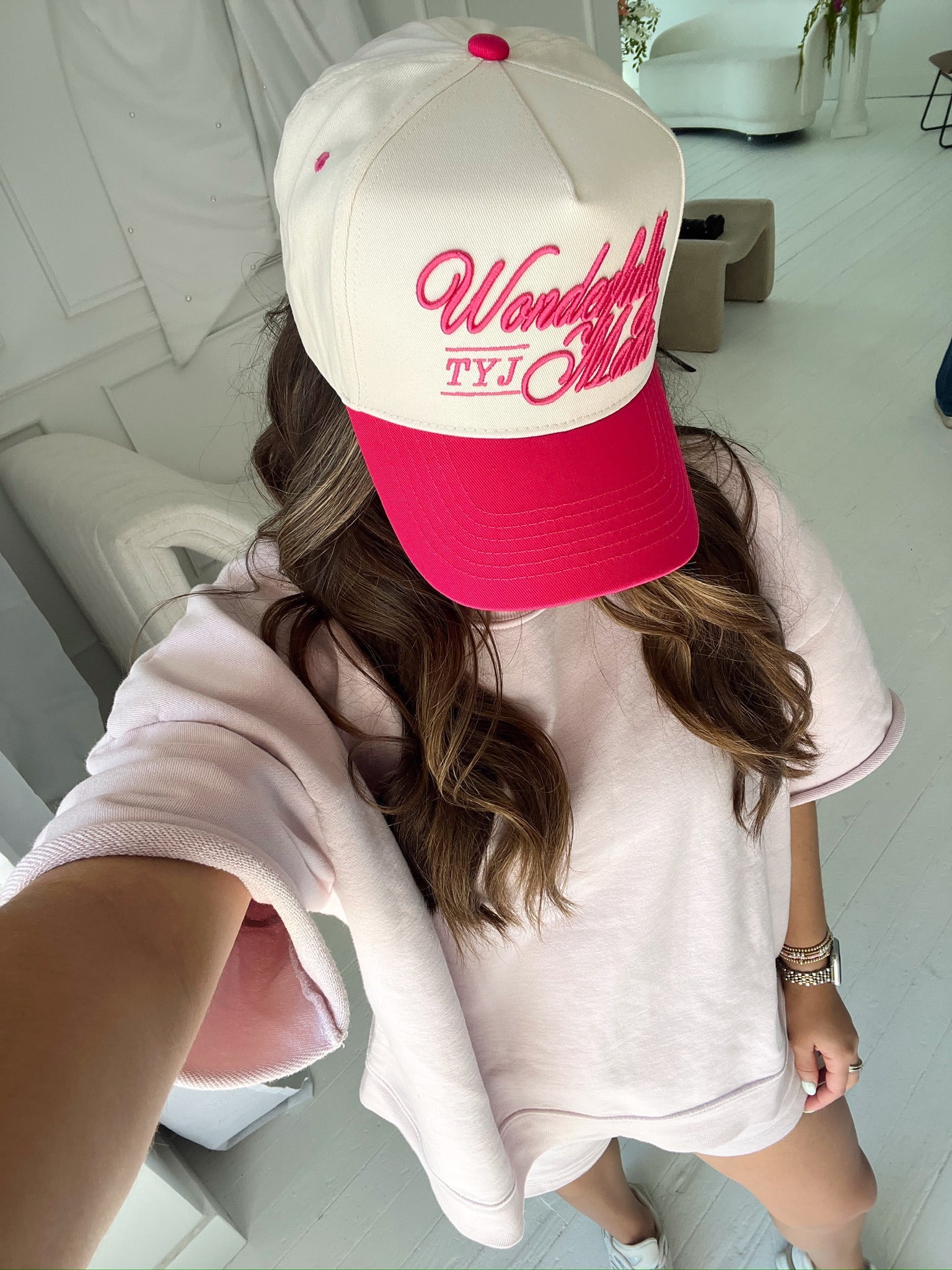 Wonderfully Made - Hot Pink Vintage Trucker Hat - Shop LINNY CO
