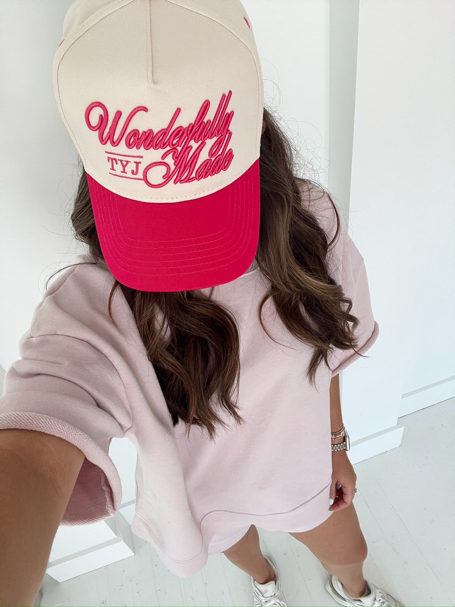 Wonderfully Made - Hot Pink Vintage Trucker Hat - Shop LINNY CO