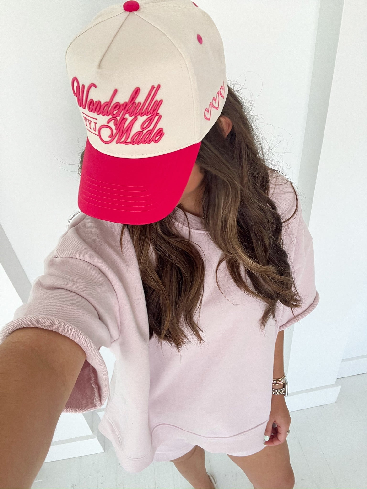 Wonderfully Made - Hot Pink Vintage Trucker Hat - Shop LINNY CO