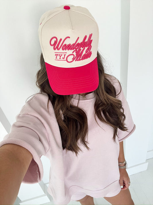 Wonderfully Made - Hot Pink Vintage Trucker Hat - Shop LINNY CO