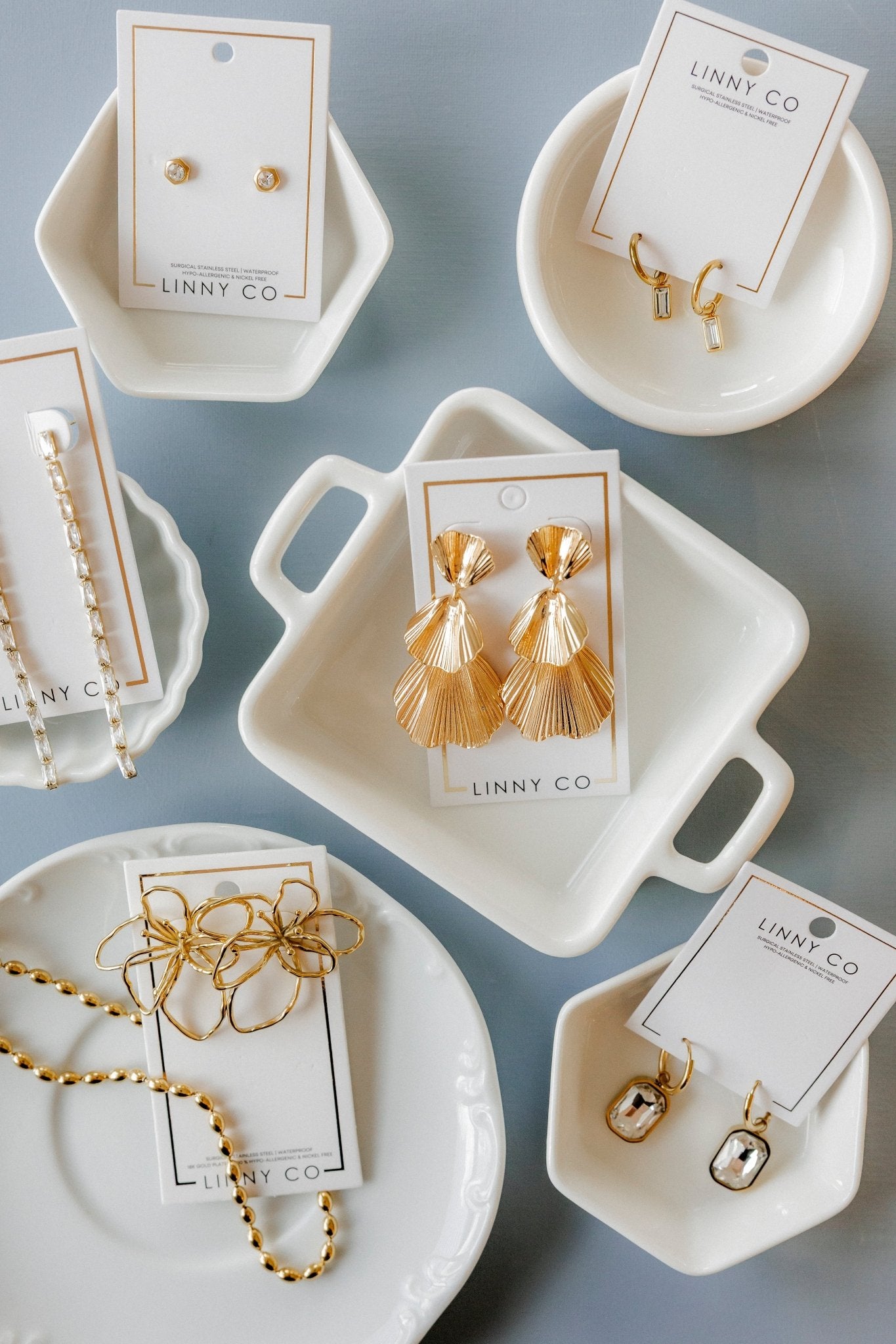 Wynn Statement Earrings Gold - Shop LINNY CO