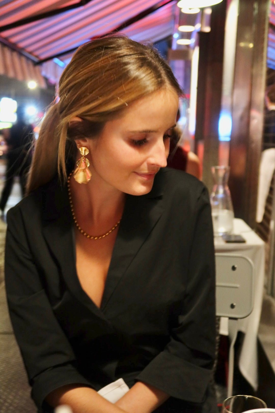 Wynn Statement Earrings Gold - Shop LINNY CO