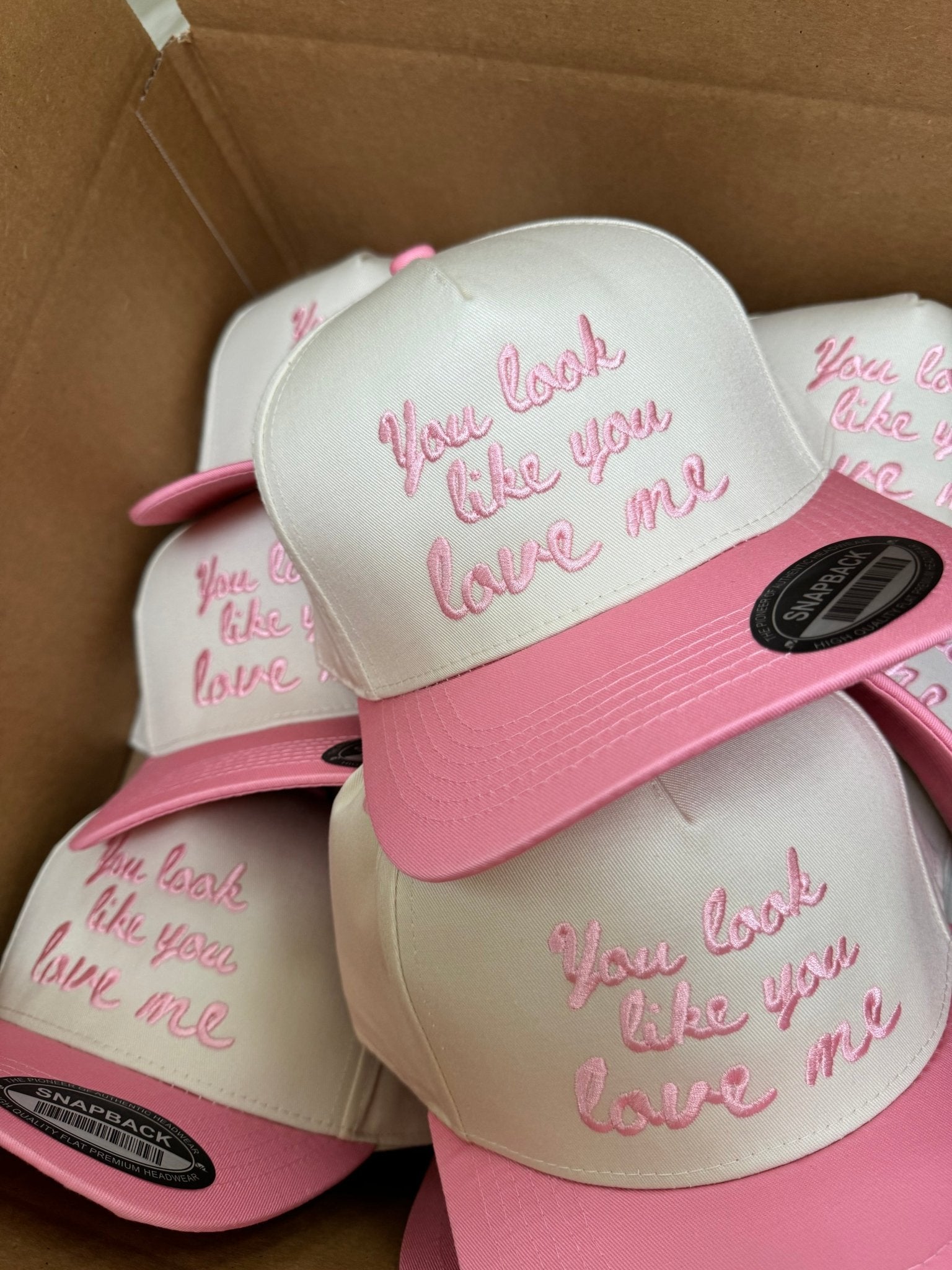 You Look Like You Love Me - Pink Vintage Trucker Hat - Shop LINNY CO