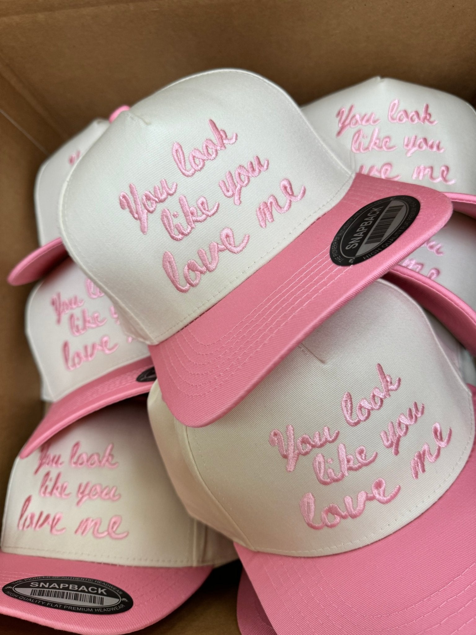 You Look Like You Love Me - Pink Vintage Trucker Hat - Shop LINNY CO