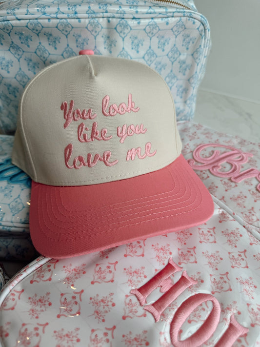 You Look Like You Love Me - Pink Vintage Trucker Hat - Shop LINNY CO