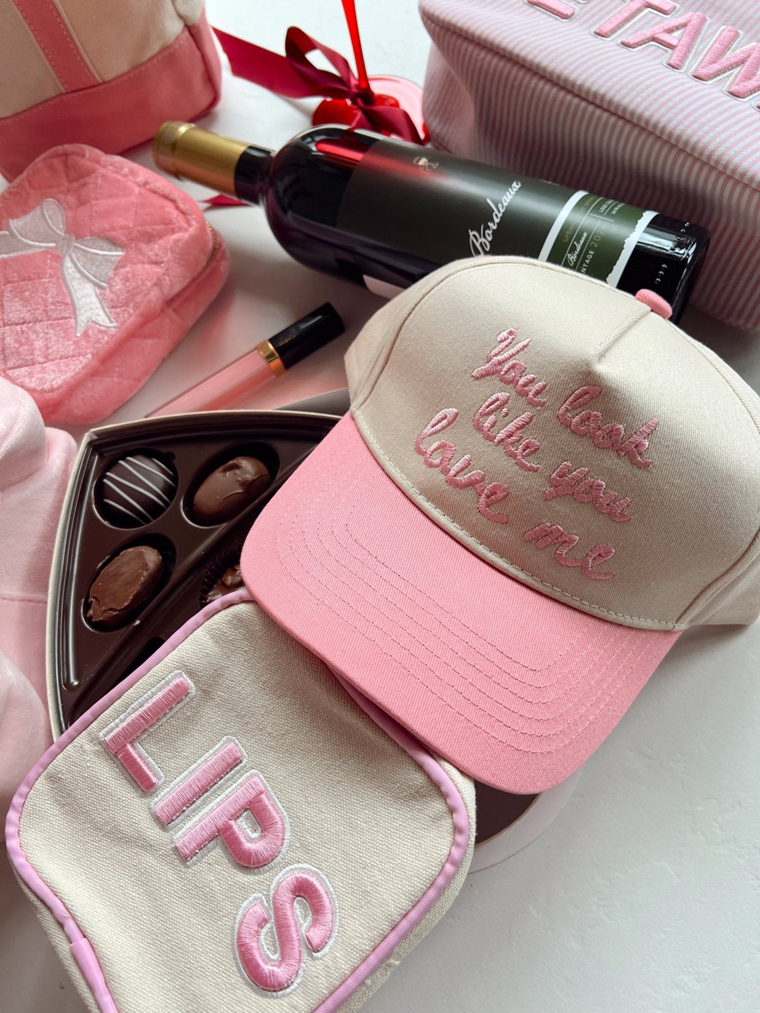 You Look Like You Love Me - Pink Vintage Trucker Hat - Shop LINNY CO