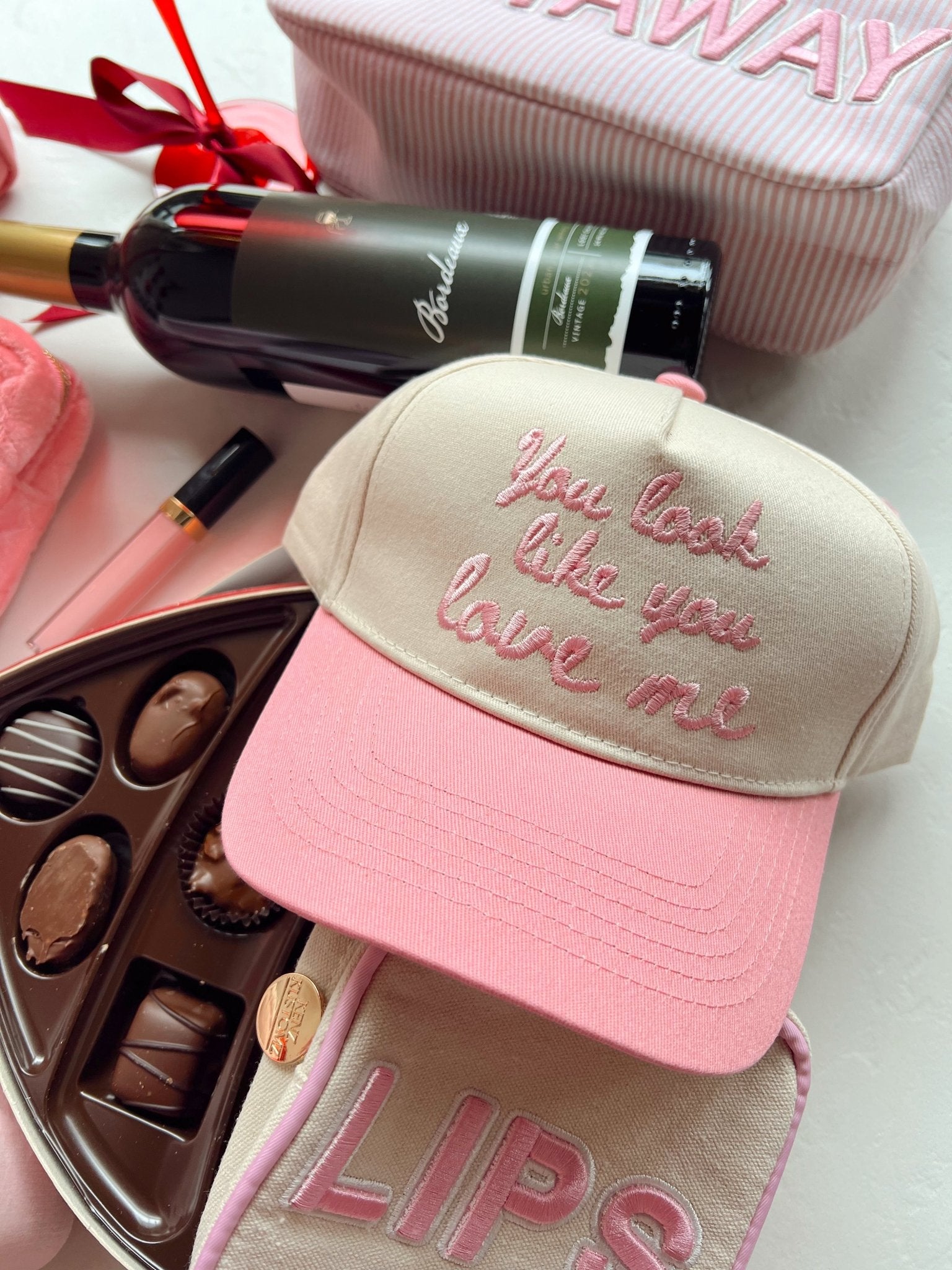 You Look Like You Love Me - Pink Vintage Trucker Hat - Shop LINNY CO