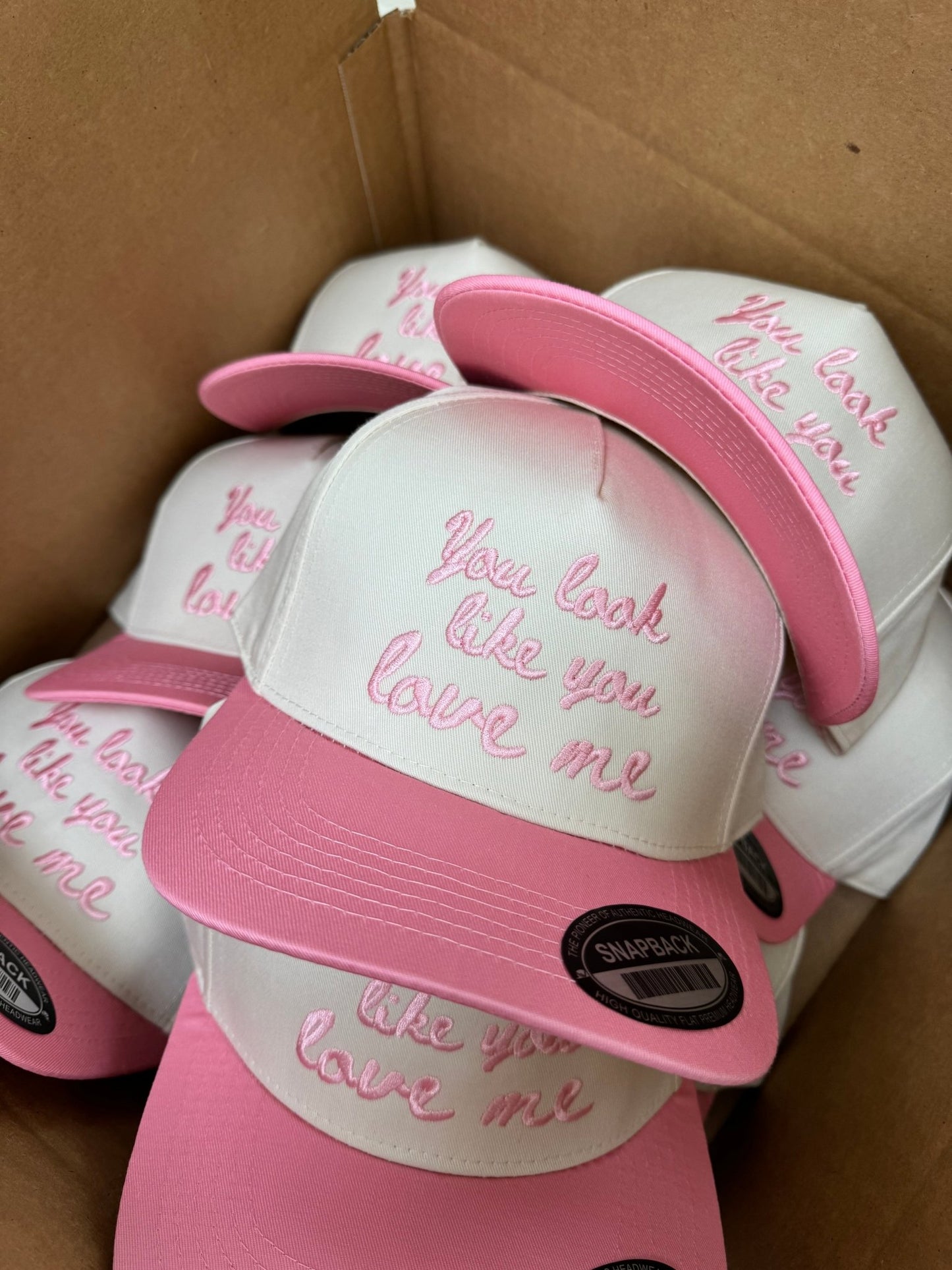 You Look Like You Love Me - Pink Vintage Trucker Hat - Shop LINNY CO