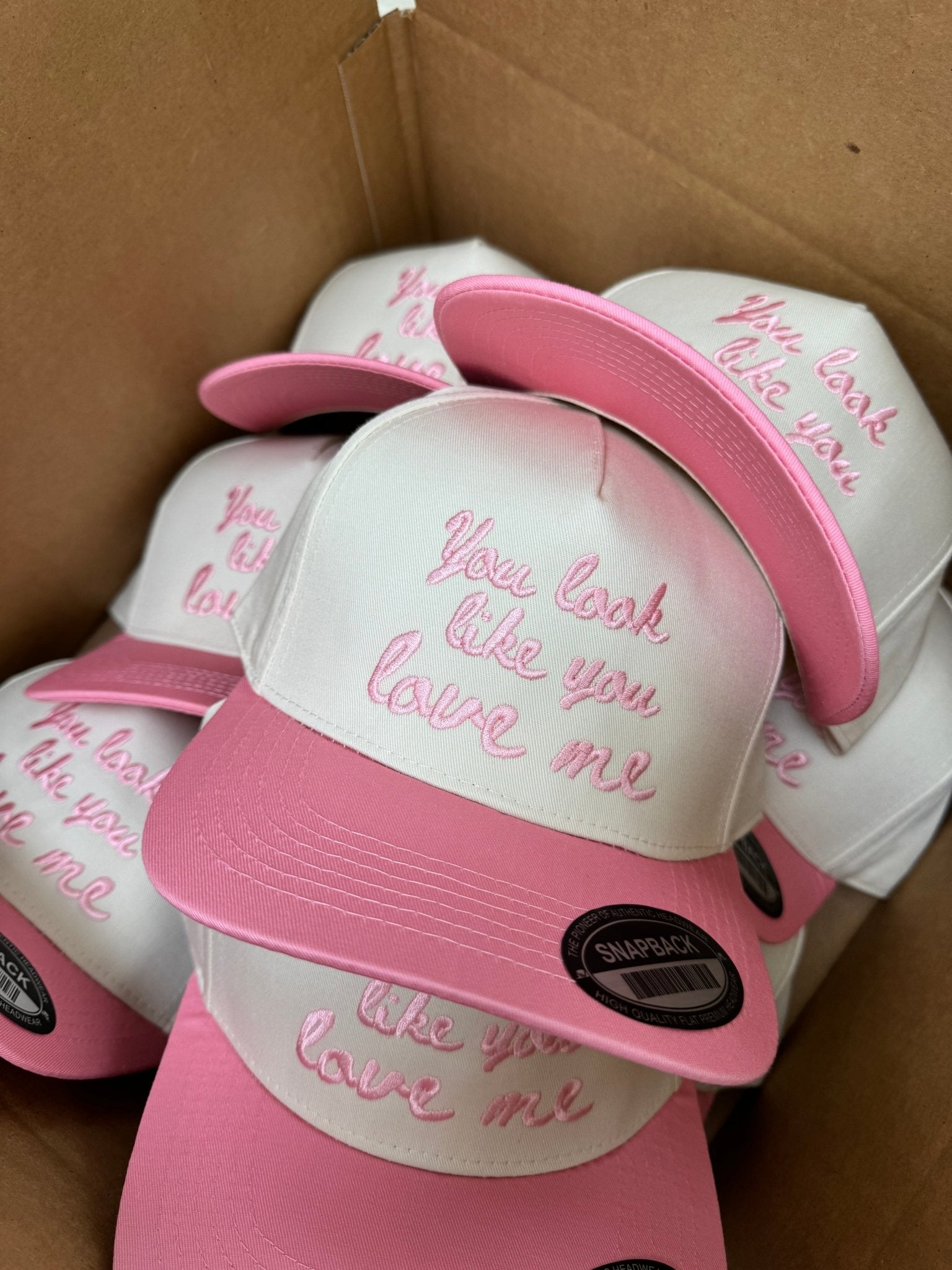 You Look Like You Love Me - Pink Vintage Trucker Hat - Shop LINNY CO