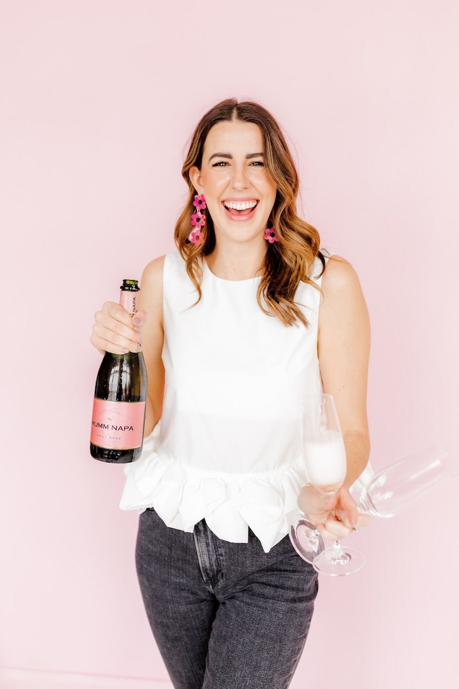 Zoey Statement Earrings - Azalea Pink - Shop LINNY CO