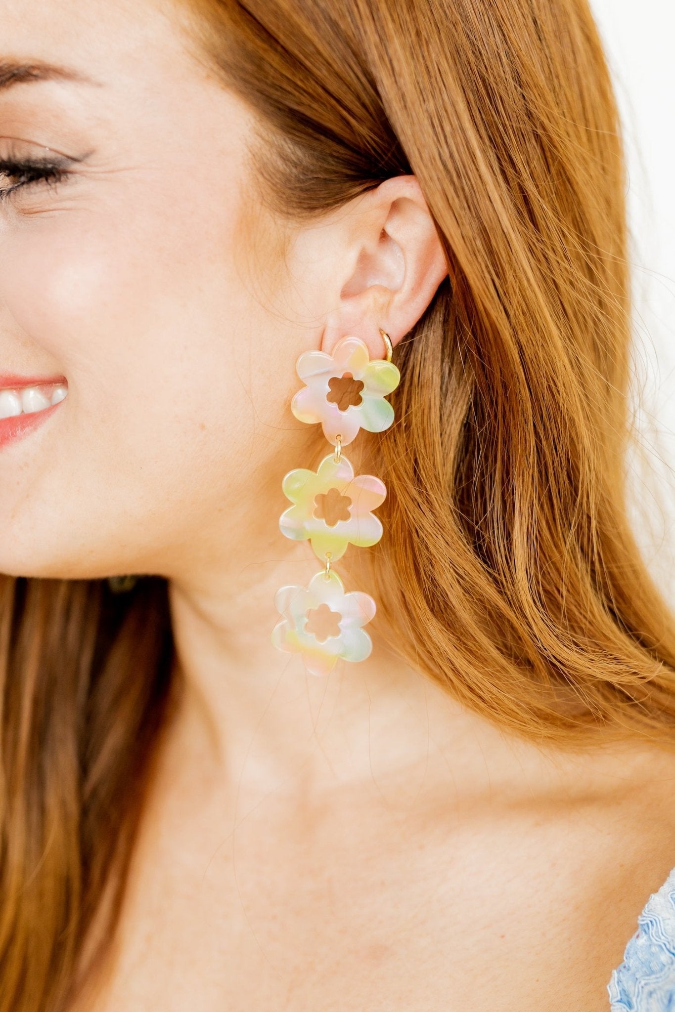 Zoey Statement Earrings - Neon Punch - Shop LINNY CO