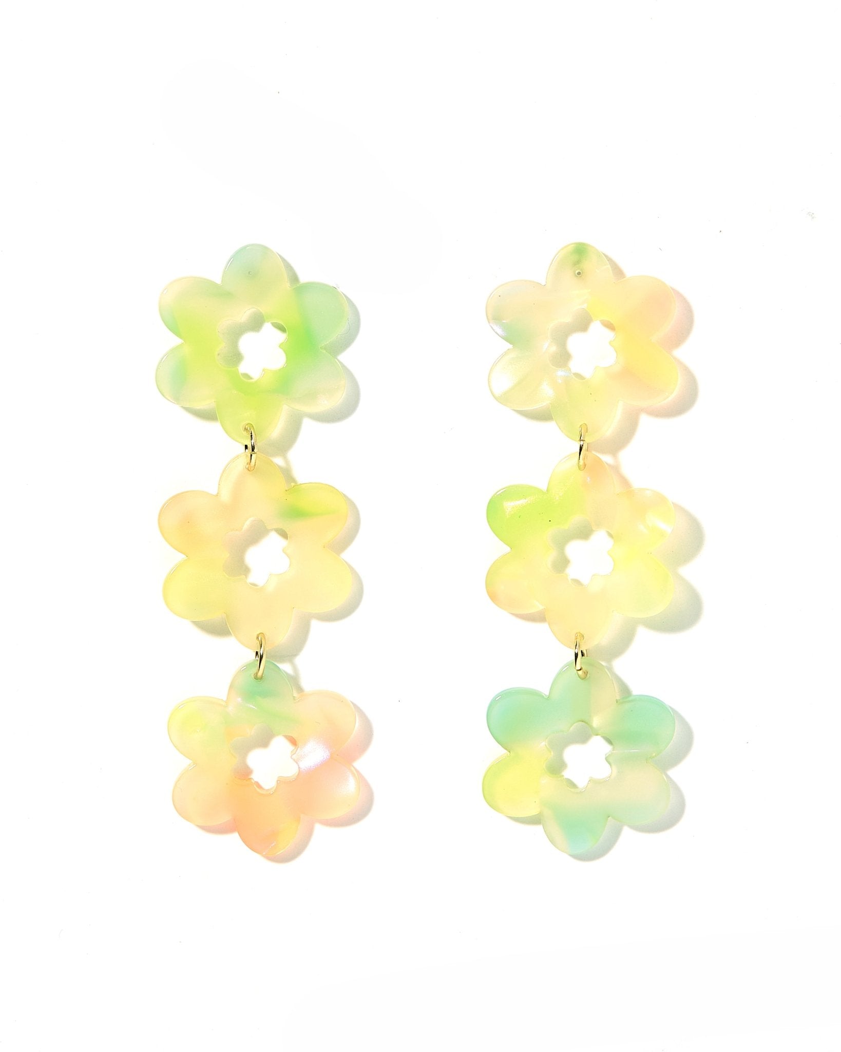 Zoey Statement Earrings - Neon Punch - Shop LINNY CO