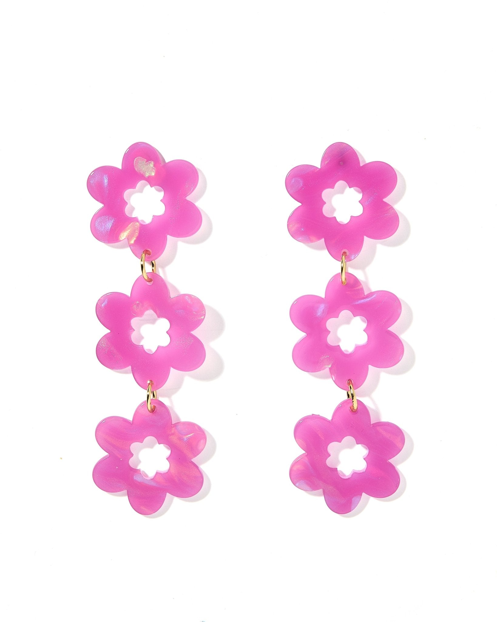 Zoey Statement Earrings - Orchid Purple - Shop LINNY CO
