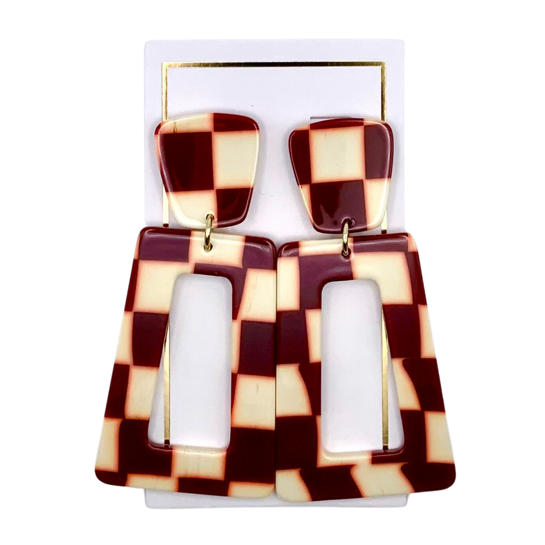Kennedy - Maroon Checkered