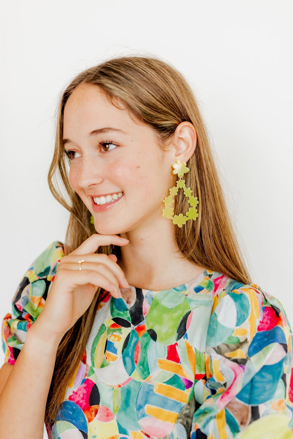 Bianca Statement Earrings - Citrine - Shop LINNY CO