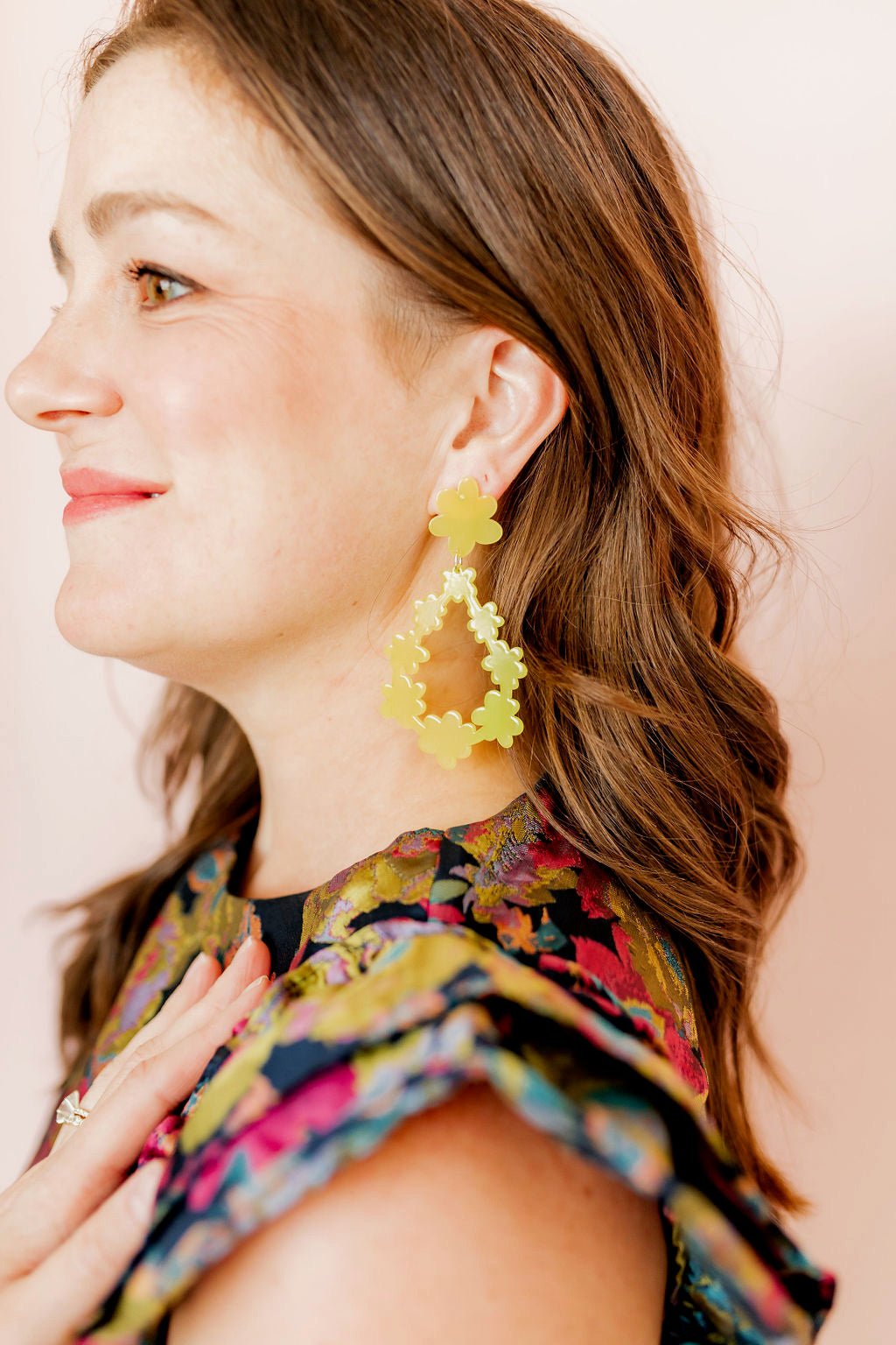 Bianca Statement Earrings - Citrine - Shop LINNY CO