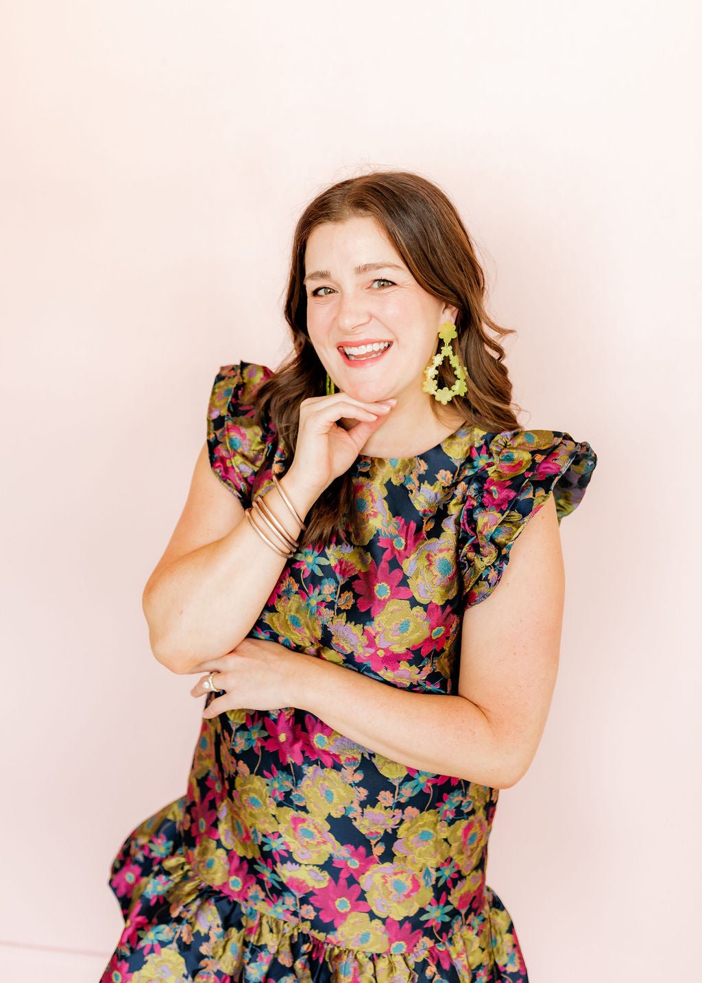 Bianca Statement Earrings - Citrine - Shop LINNY CO