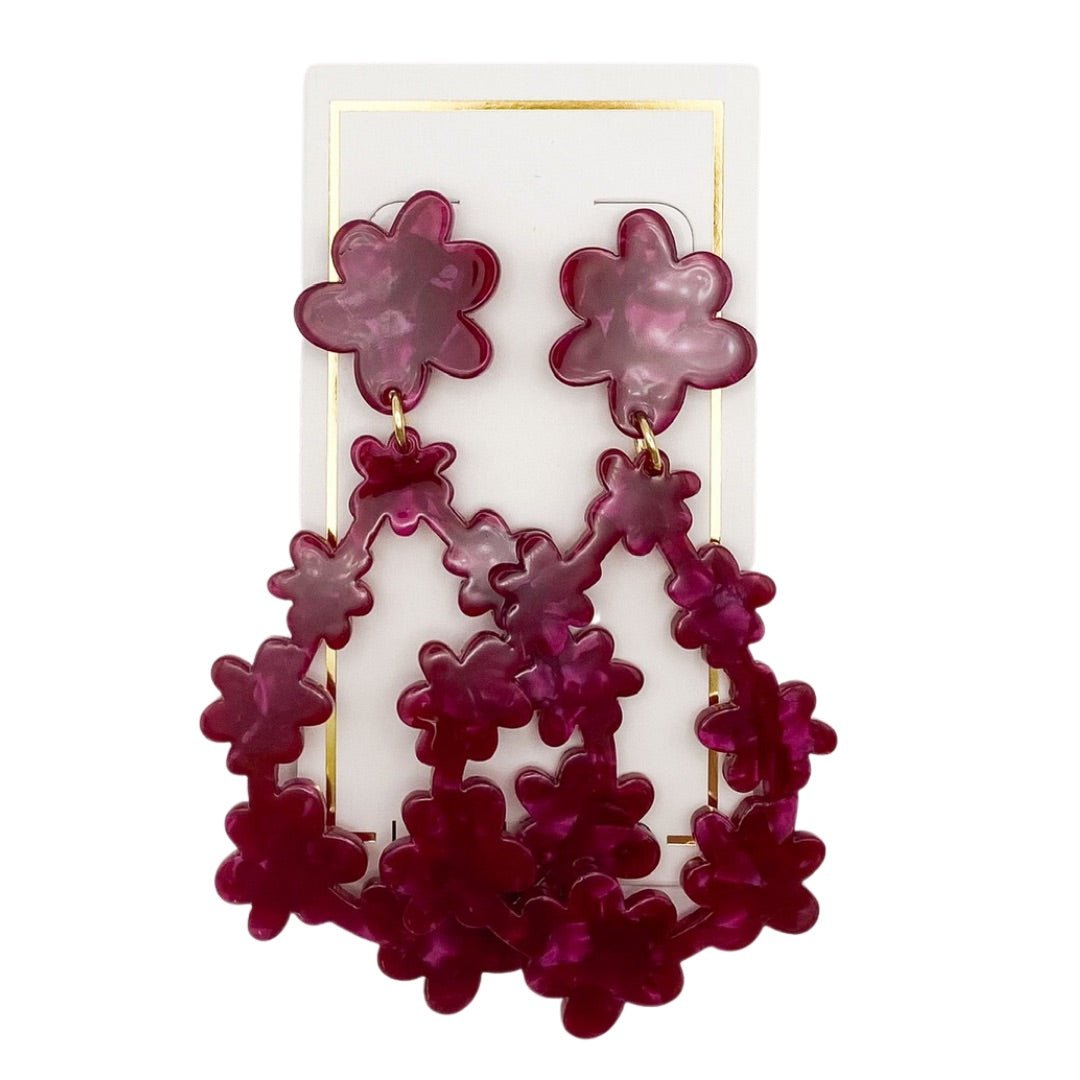 Bianca Statement Earrings - Pinot Noir - Shop LINNY CO