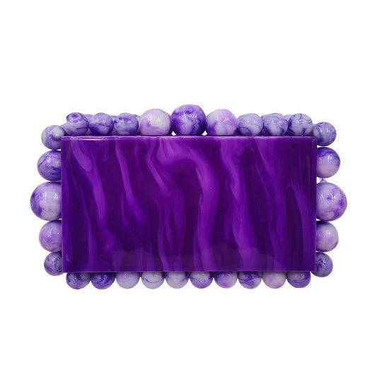 Daphne Clutch - Purple - Shop LINNY CO
