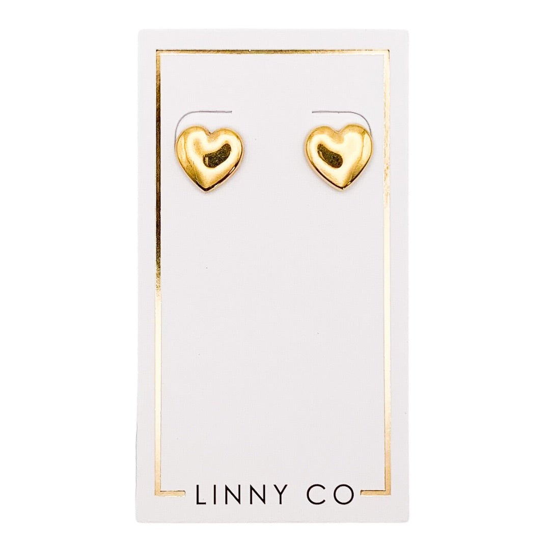 Elisabeth Heart Stud - Shop LINNY CO