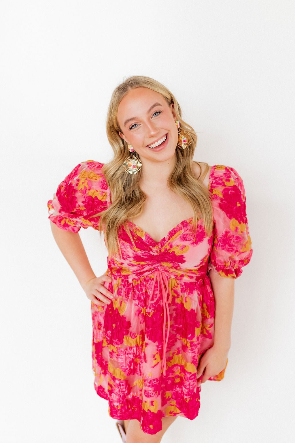 Fiona Statement Earrings - Multi - Shop LINNY CO
