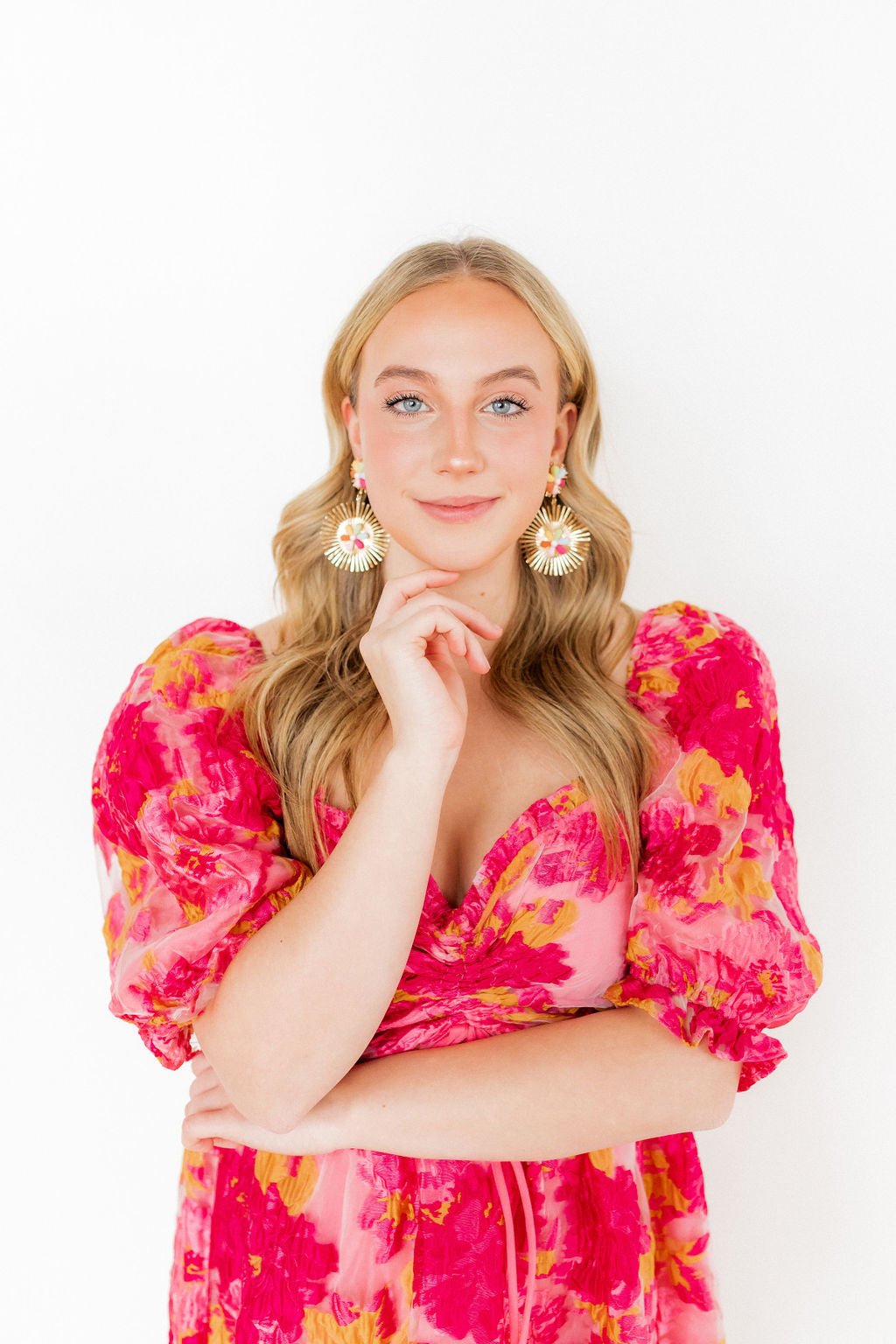 Fiona Statement Earrings - Multi - Shop LINNY CO