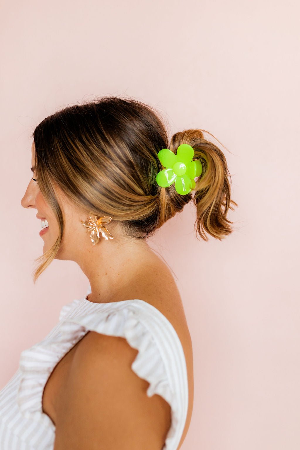 Hair Clip - Gigi Neon Yellow - Shop LINNY CO