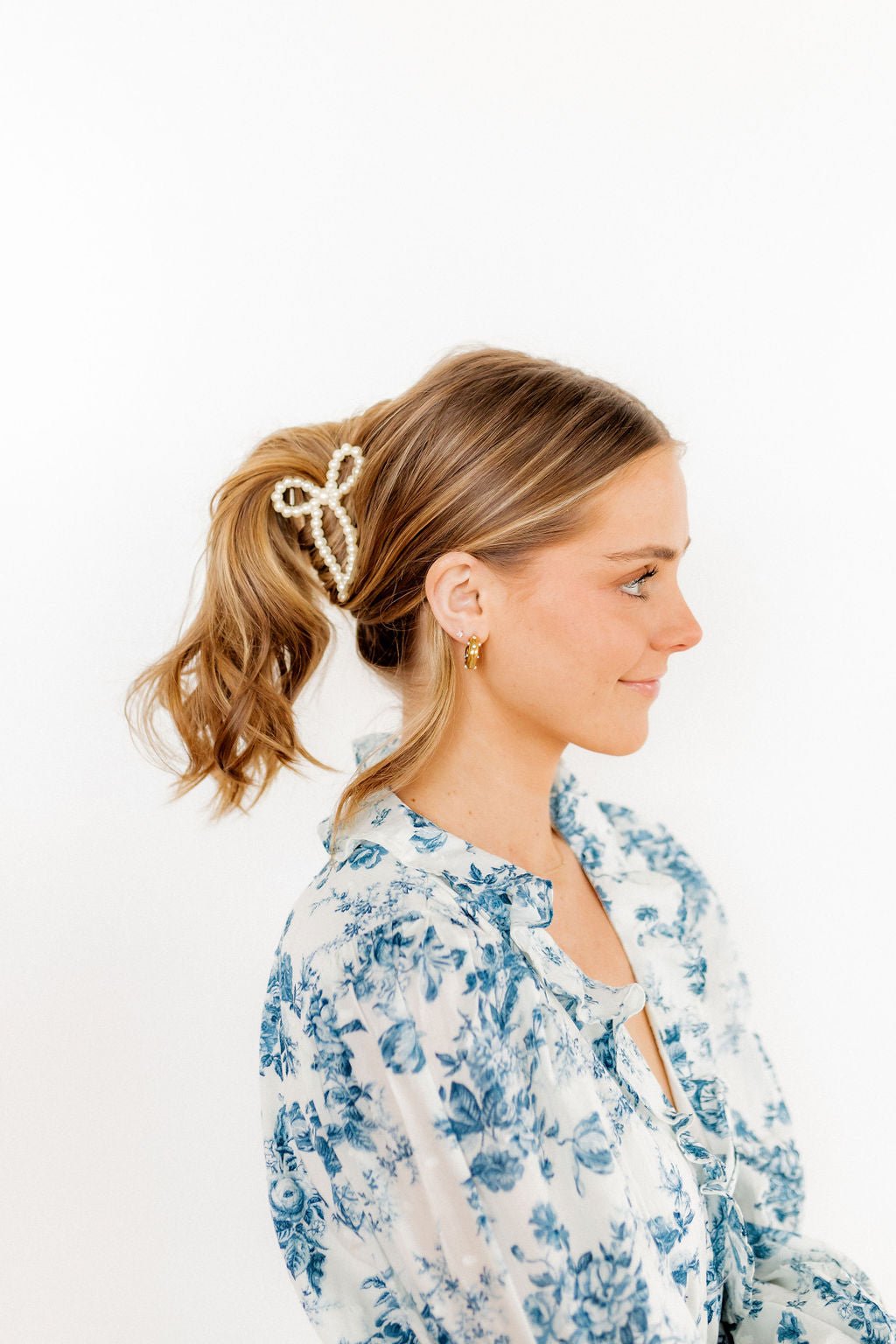 Hair Clip - Paris Pearl Bow - Shop LINNY CO