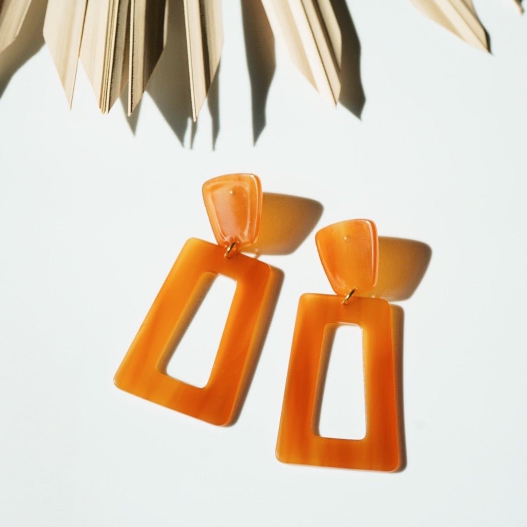 Kennedy Statement Earrings - Honey - Shop LINNY CO