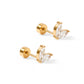 Screwback Stud Earrings - Nova