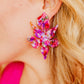 Flora Statement Earrings - Pink Multi