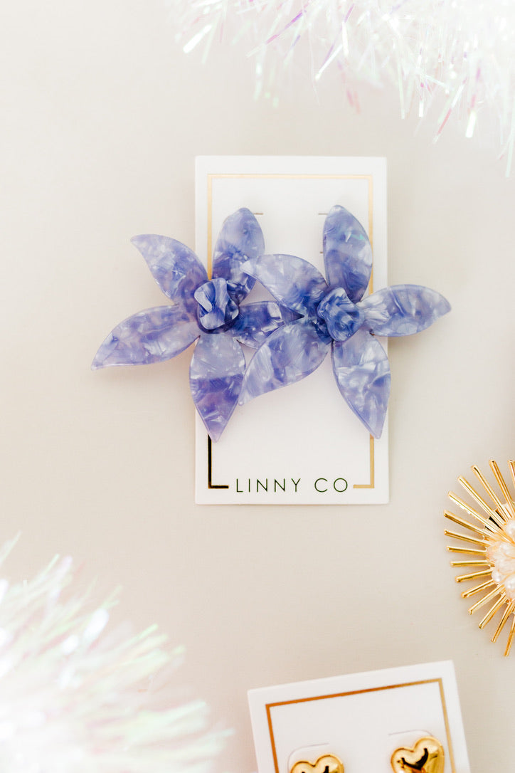 Annie Statement Earring - Periwinkle