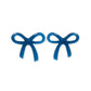Kylie Bow Earrings - Navy