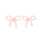 Kylie Bow Earrings - Pink Tie Dye