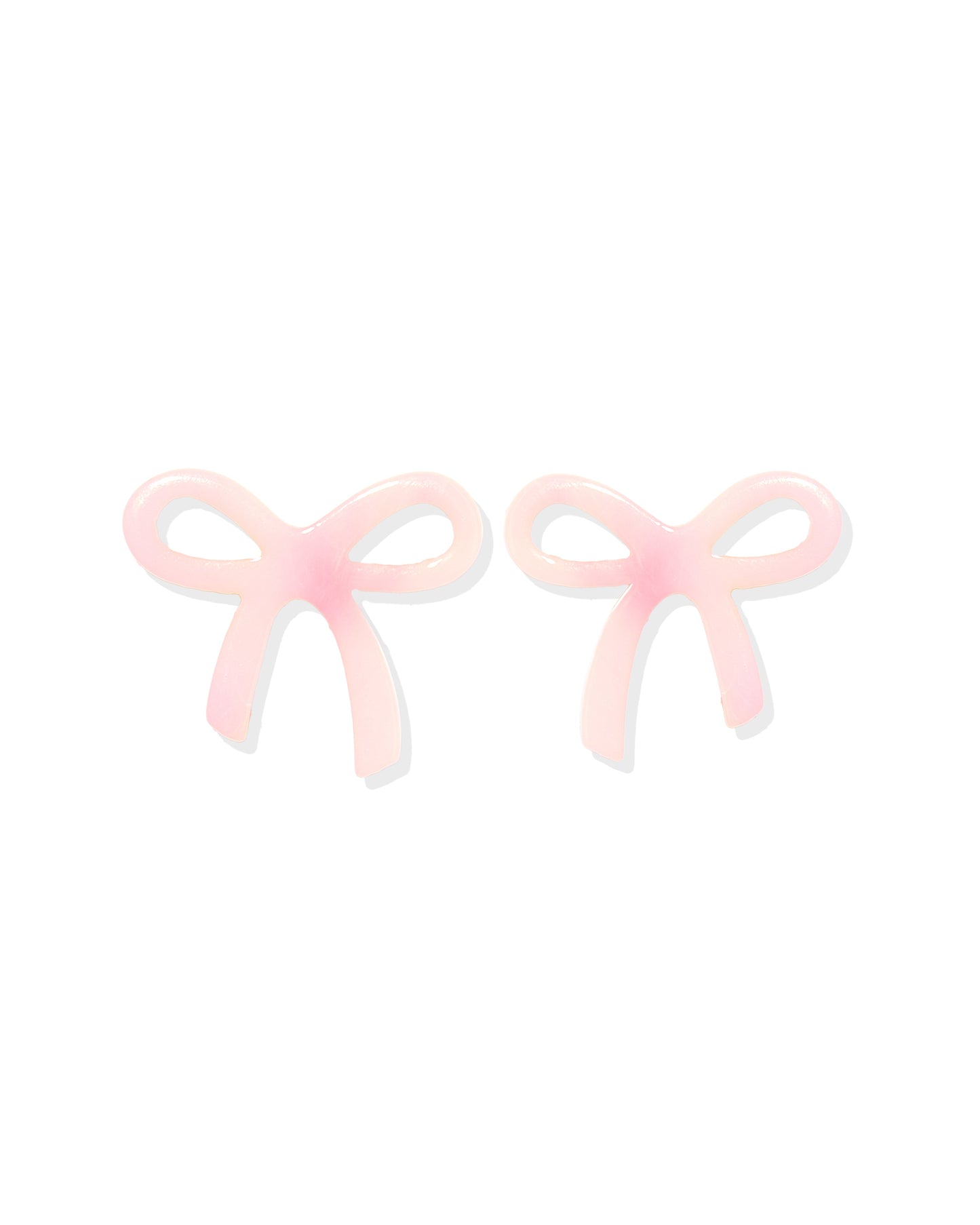 Kylie Bow Earrings - Pink Tie Dye