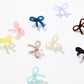 Kylie Bow Earrings - Dahlia Blue