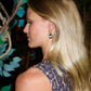 Linny Co Diana Huggie Charm Earring with Stone Charm